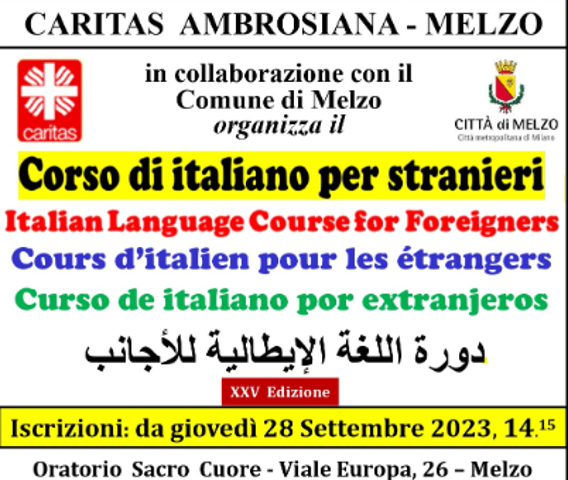 Corso di italiano per stranieri 
