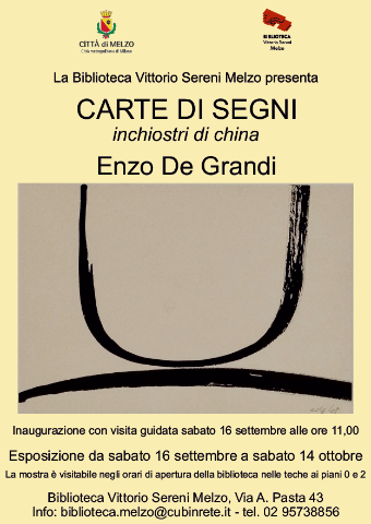 Carte di segni di Enzo De Grandi: una mostra in biblioteca