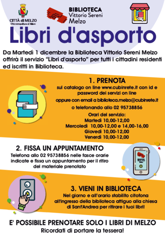 Libri d'asporto in biblioteca