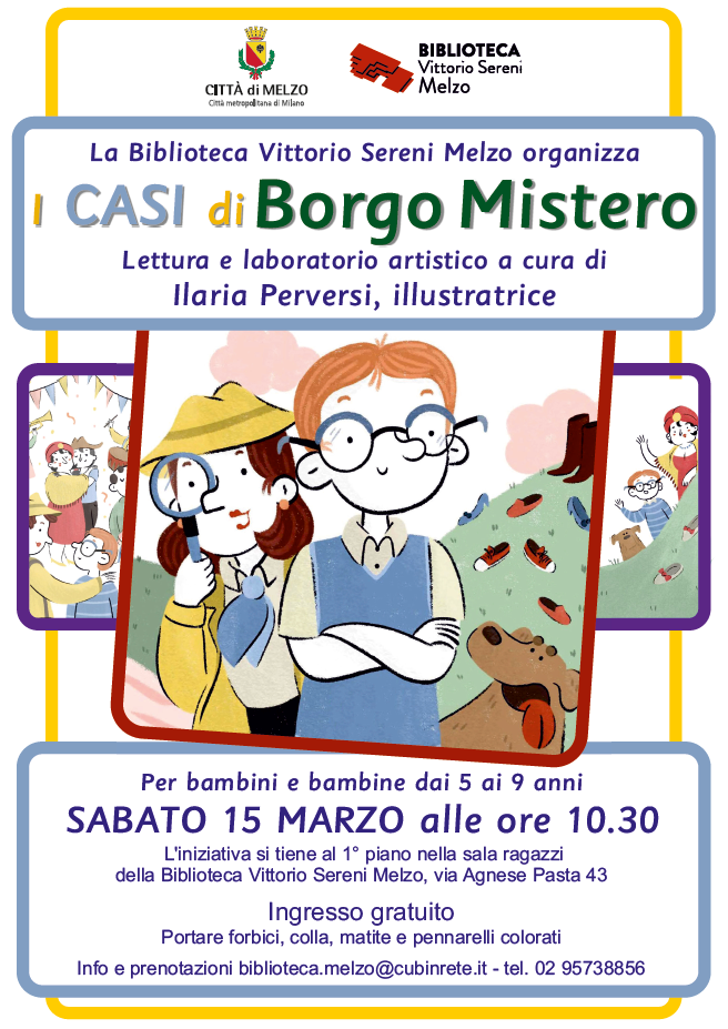 I casi di Borgo Mistero: lettura e laboratorio in biblioteca