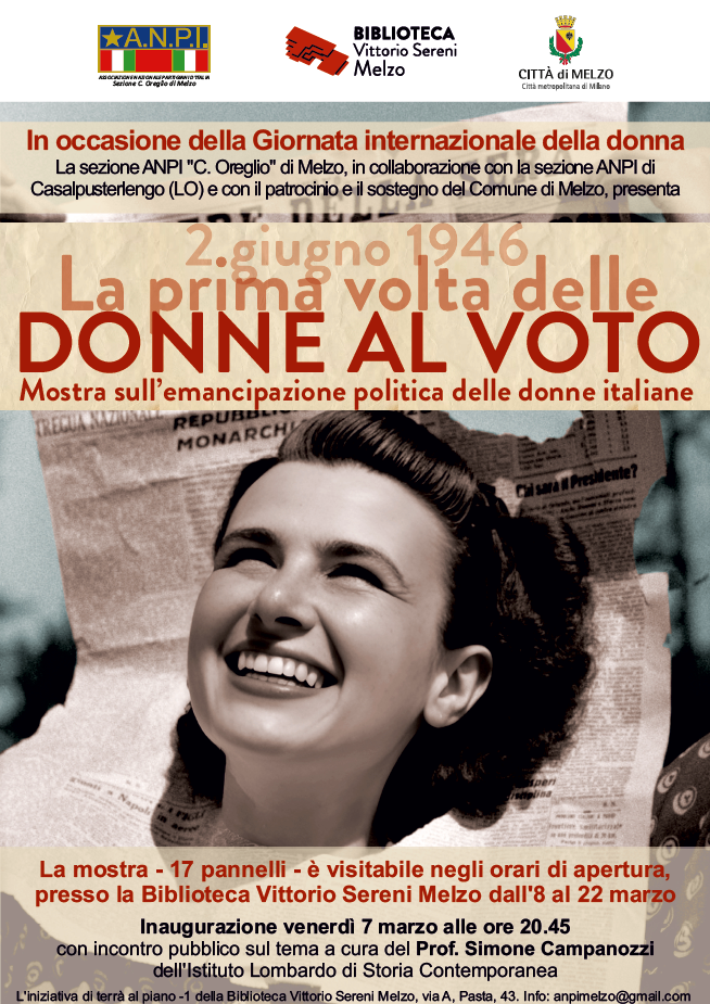 La prima volta delle donne al voto: mostra in biblioteca