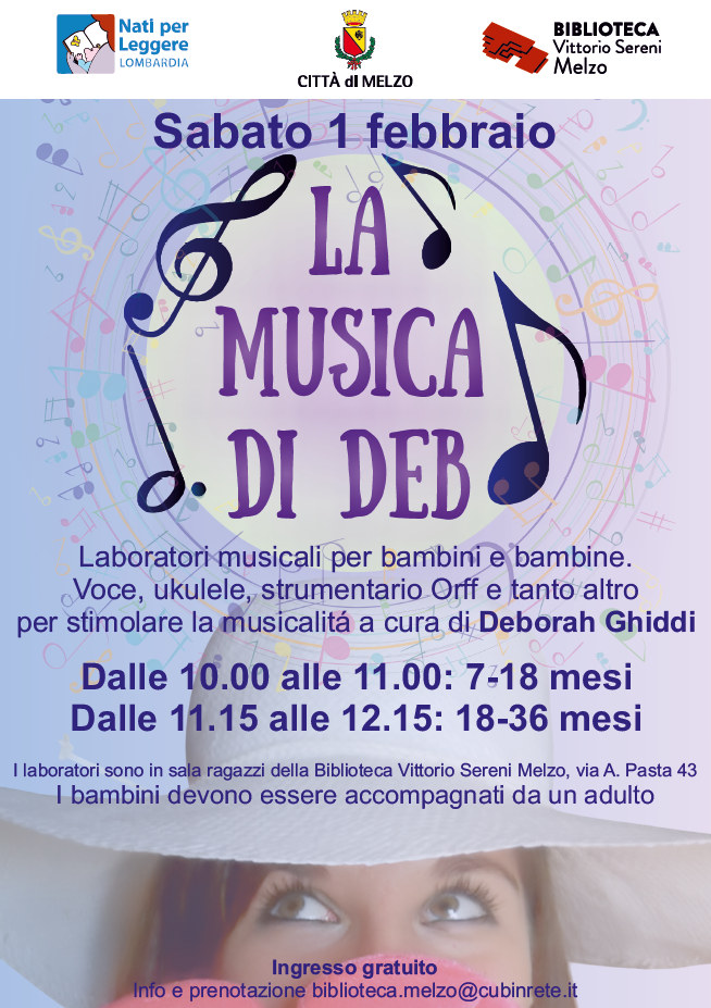 La musica di Deb: laboratori in biblioteca