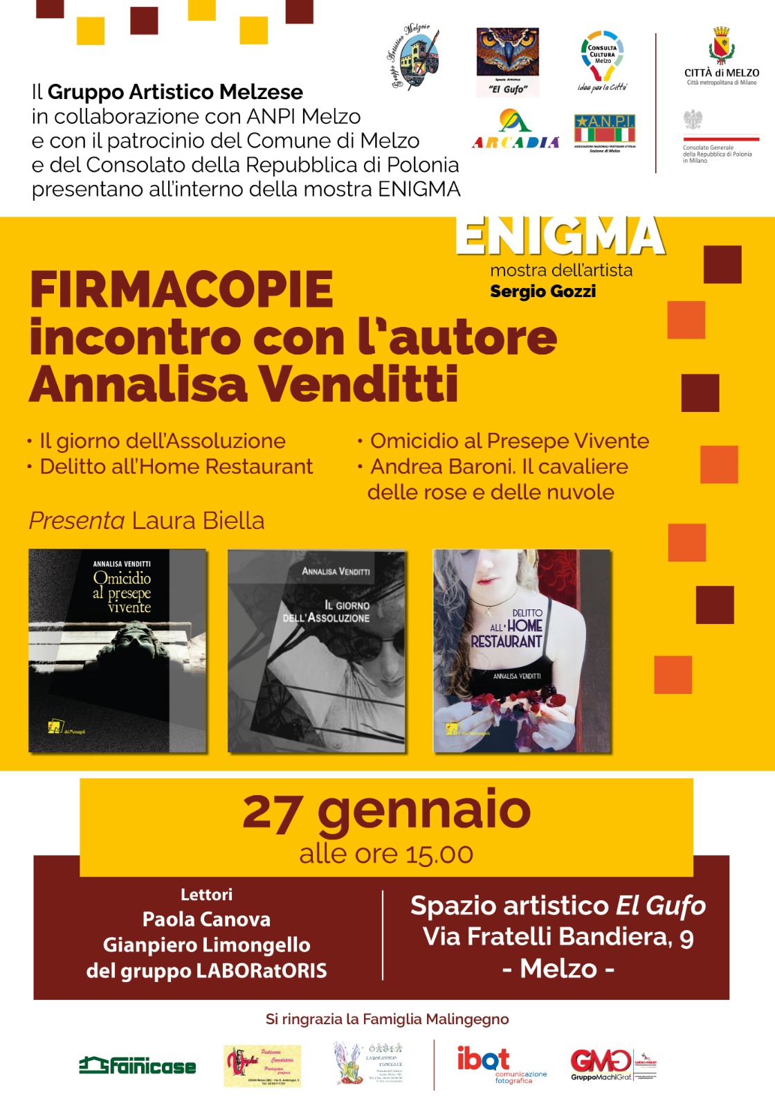 Mostra ENIGMA incontro con l'autore