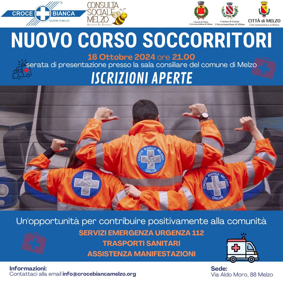 corso soccorritori croce bianca