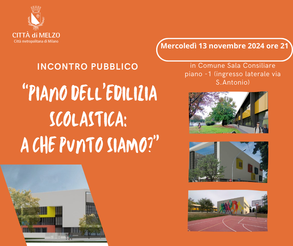 Incontro pubblico: "Piano dell’edilizia scolastica: a che punto siamo?”