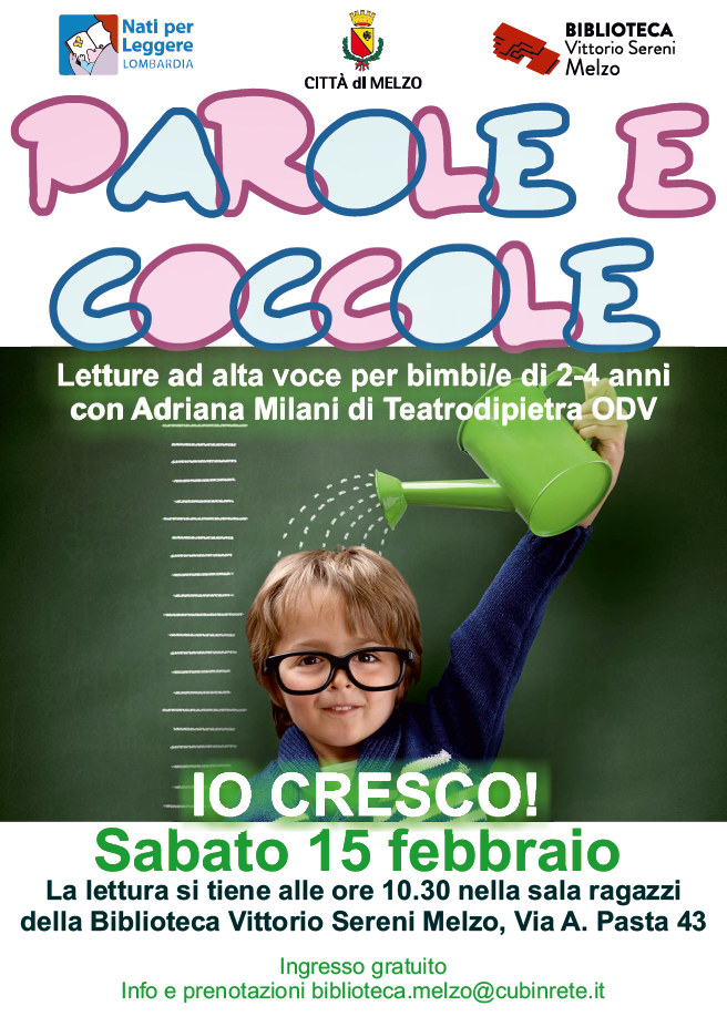 Parole e coccole: Io cresco! in biblioteca