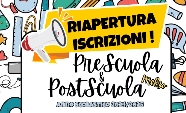 Servizio Pre e Post scuola – as 2024/2025. Riapertura iscrizioni