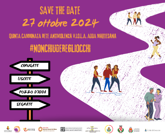 27 ottobre: Quinta Camminata Rete Antiviolenza V.I.O.L.A. Adda Martesana