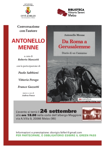 Da Roma a Gerusalemme: conversazione con l'autore Antonello Menne 