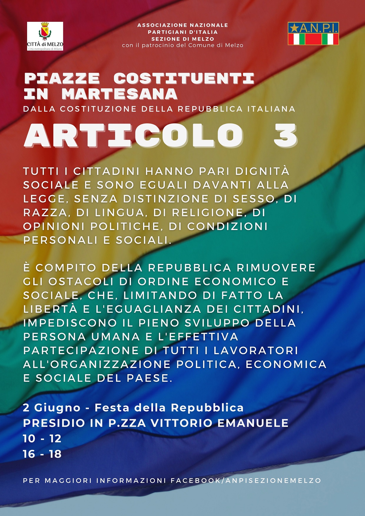 Piazze Costituenti in Martesana. Festa della Repubblica