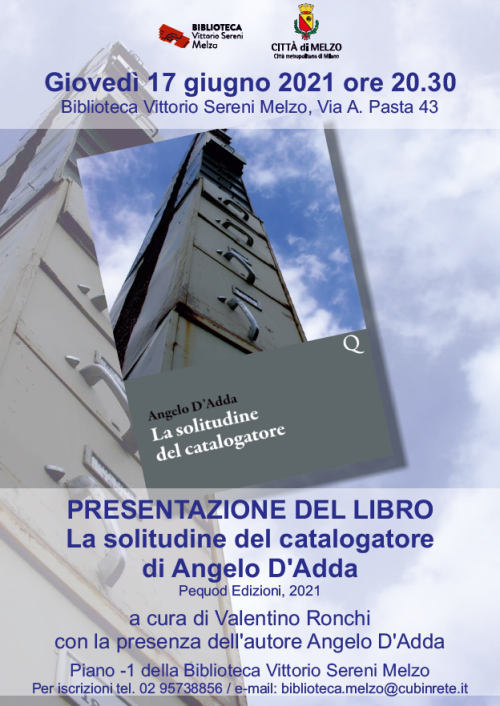 La solitudine del catalogatore:  presentazione in biblioteca