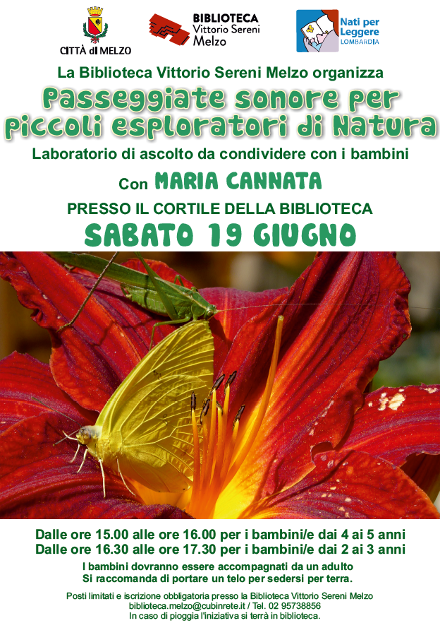 Passeggiate sonore: laboratorio della biblioteca al Parco di Villa Nogara