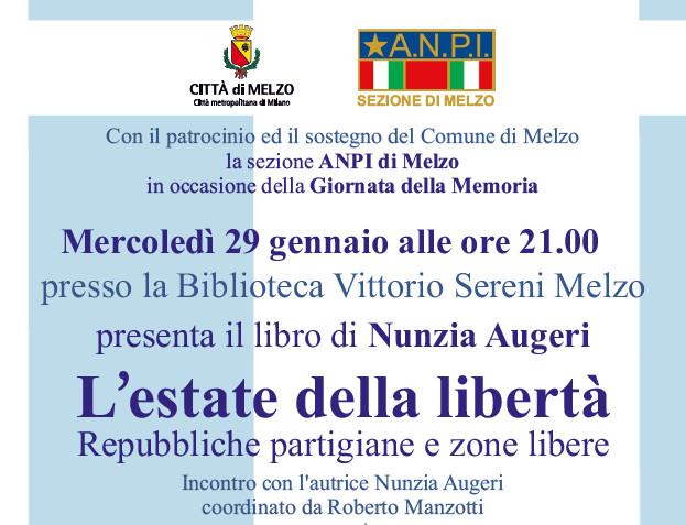 L'estate della libertà: presentazione del libro di Nunzia Augeri per la Giornata della memoria in biblioteca