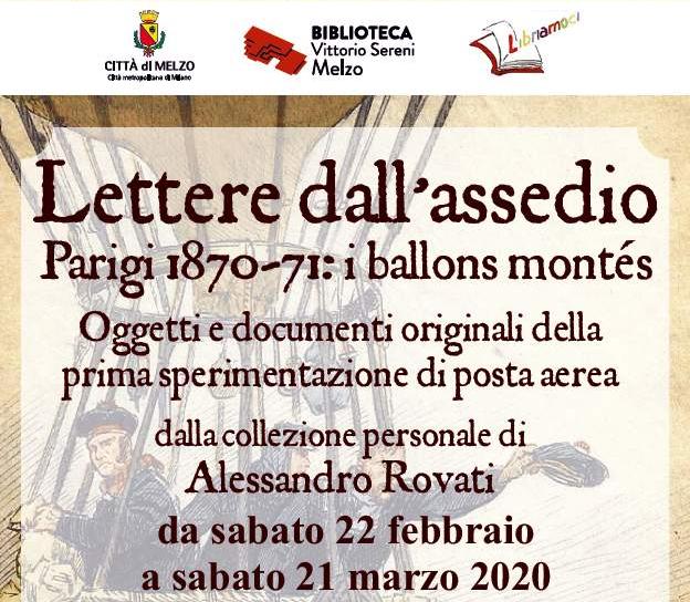 Lettere dall'assedio: Parigi 1870-71: i ballons montés - Esposizione in biblioteca